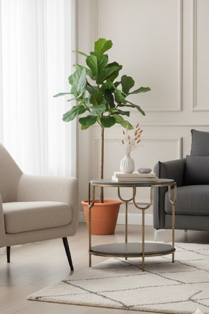   Modern European furniture - Oval Gray Concrete Side Table - www.oroa.com | Oroa.com