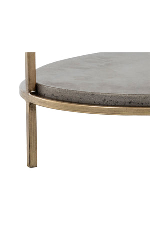   Modern European furniture - Oval Gray Concrete Side Table - www.oroa.com | Oroa.com