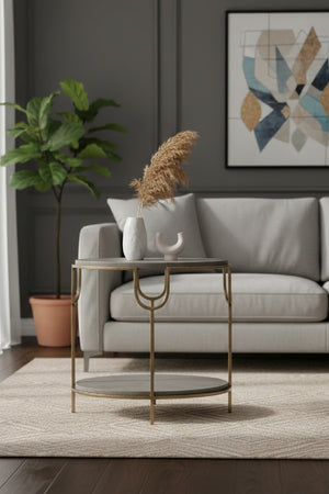   Modern European furniture - Oval Gray Concrete Side Table - www.oroa.com | Oroa.com