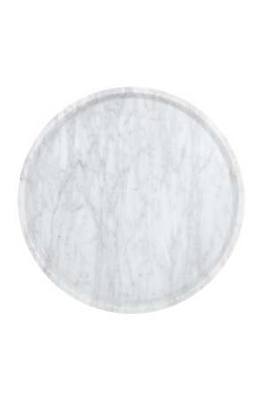 White Marble End Table | Splendido Liv