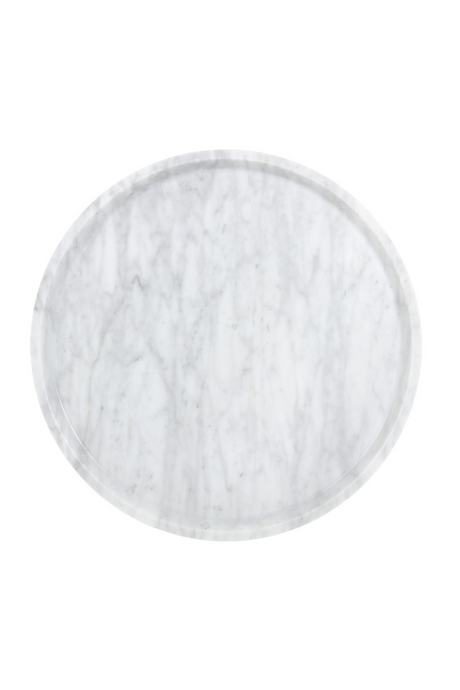 Modern European furniture - White Marble End Table - www.oroa.com