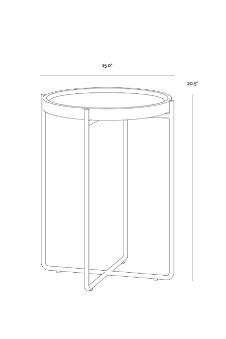 Modern European furniture - White Marble End Table - www.oroa.com