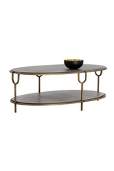 Modern European furniture - Modern Concrete Oval Coffee Table - www.oroa.com