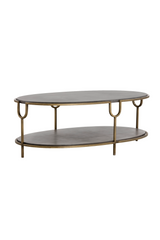 Modern European furniture - Modern Concrete Oval Coffee Table - www.oroa.com