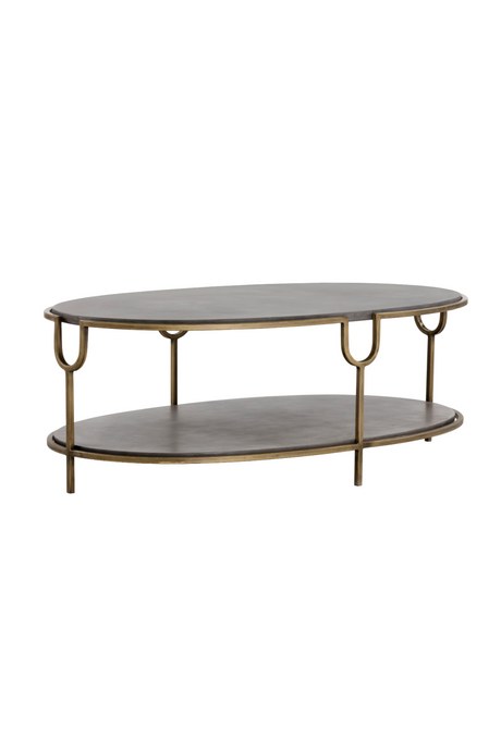 Modern Concrete Oval Coffee Table | Splendido Arya | Oroa.com