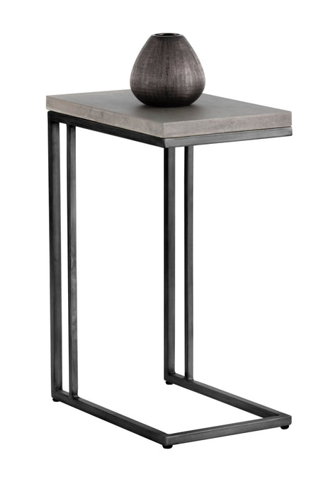 Modern European furniture - Minimalist Round Concrete Indoor/Outdoor End Table - www.oroa.com