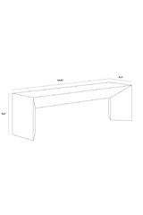 Modern European furniture - Concrete Outdoor Bench - www.oroa.com