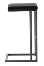 Modern European furniture - Leather Look Cantilevered Bar Stool - www.oroa.com