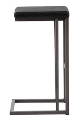Modern European furniture - Leather Look Cantilevered Bar Stool - www.oroa.com