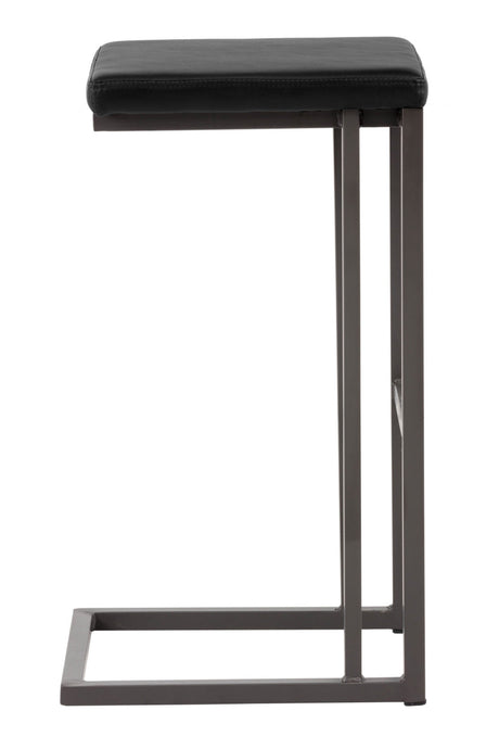 Modern European furniture - Leather Look Cantilevered Bar Stool - www.oroa.com