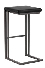 Modern European furniture - Leather Look Cantilevered Bar Stool - www.oroa.com