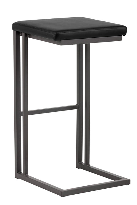 Modern European furniture - Leather Look Cantilevered Bar Stool - www.oroa.com