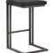 Modern European furniture - Black Leather Look Counter Stools (2) - www.oroa.com