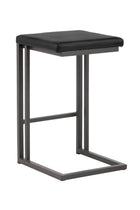 Modern European furniture - Black Leather Look Counter Stools (2) - www.oroa.com