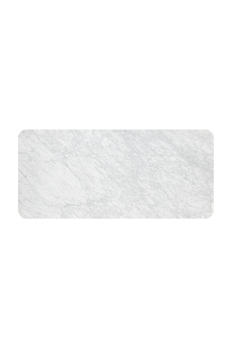 Modern European furniture - White Marble Rectangular Dining Table - www.oroa.com