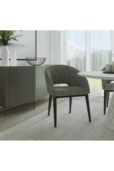 Modern European furniture - Cutout-Back Dining Amchair - www.oroa.com