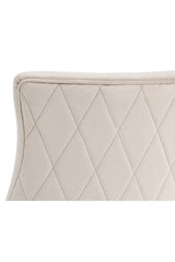 Modern European furniture - Bronze Cantilever Fabric Dining Chairs (2) - www.oroa.com

