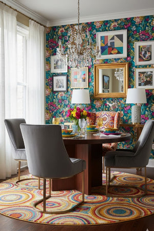 Modern European furniture - Bronze Cantilever Fabric Dining Chairs (2) - www.oroa.com
