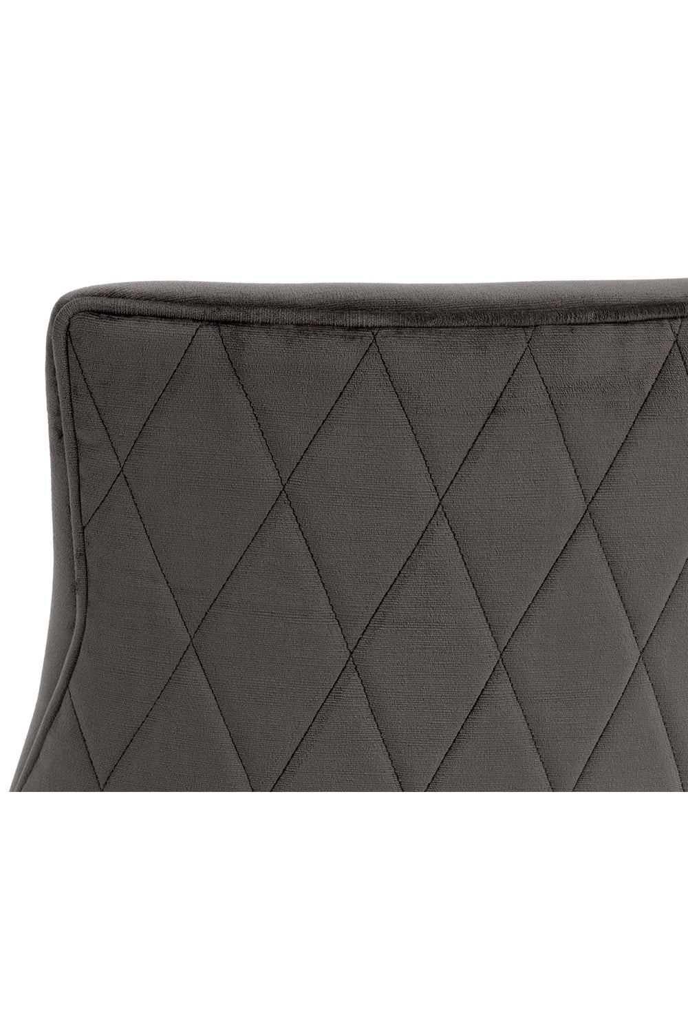 Modern European furniture - Bronze Cantilever Fabric Dining Chairs (2) - www.oroa.com
