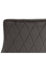 Modern European furniture - Bronze Cantilever Fabric Dining Chairs (2) - www.oroa.com
