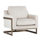 Modern European furniture - Bronze Frame Cantilevered Lounge Chair - www.oroa.com