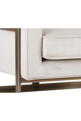 Modern European furniture - Bronze Frame Cantilevered Lounge Chair - www.oroa.com