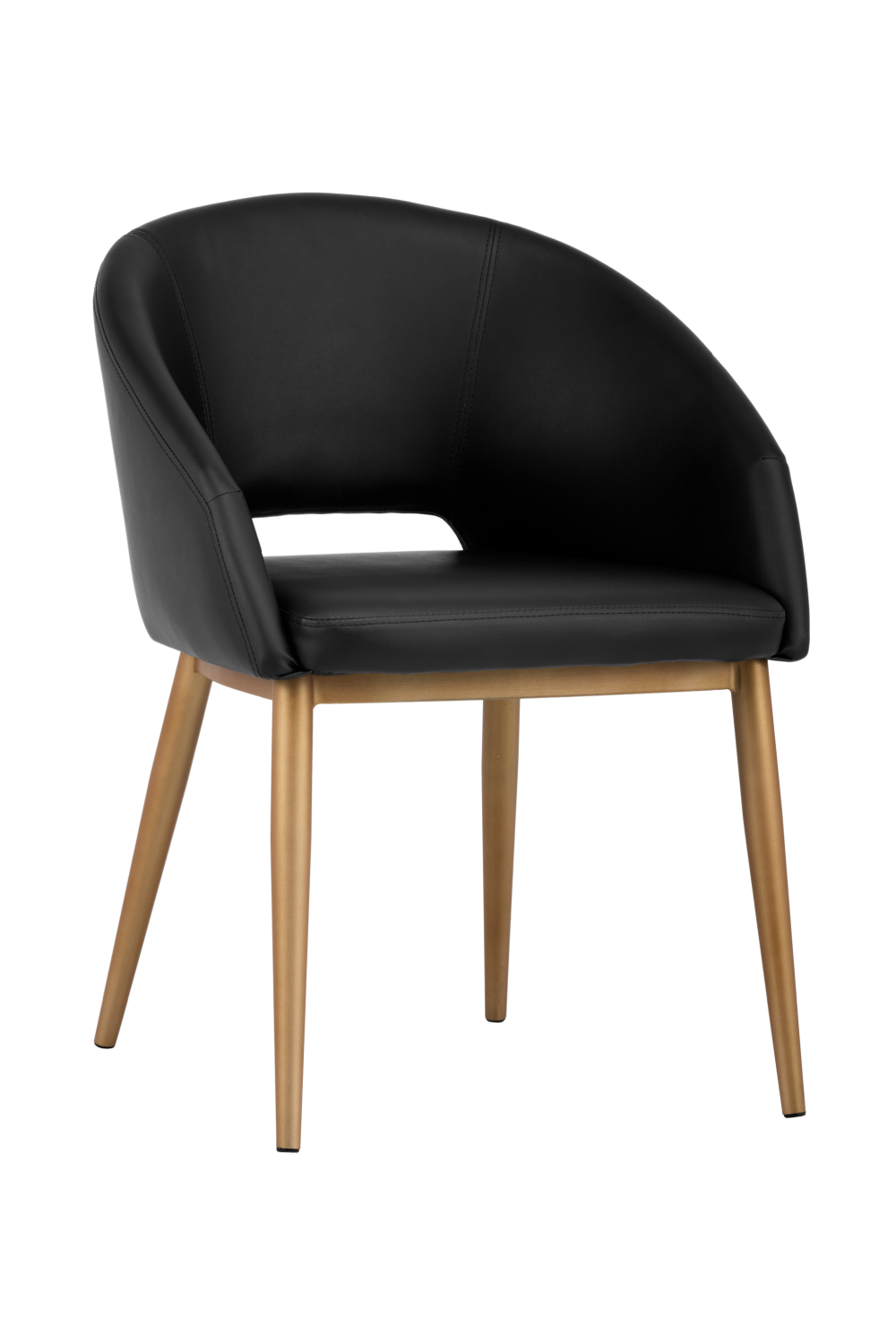 Gold Frame Barrel Dining Chair | Splendido Thatcher