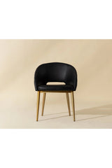 Modern European furniture - Gold Frame Barrel Dining Chair  - www.oroa.com
