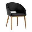 Gold Frame Barrel Dining Chair by Splendido Thatcher, alternate view 2