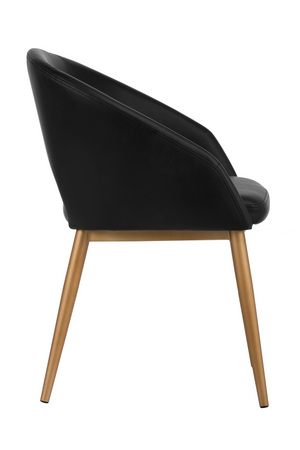 Gold Frame Barrel Dining Chair | Splendido Thatcher