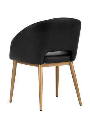 Gold Frame Barrel Dining Chair | Splendido Thatcher