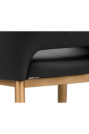 Gold Frame Barrel Dining Chair | Splendido Thatcher