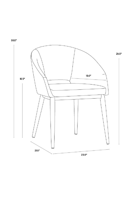 Modern European furniture - Gold Frame Barrel Dining Chair  - www.oroa.com