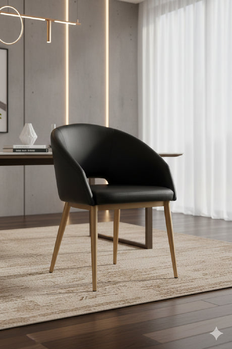 Gold Frame Barrel Dining Chair | Splendido Thatcher | Oroa.com