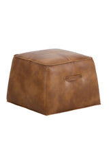 Modern European furniture - Leather Inspired Cube Ottoman - www.oroa.com