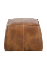 Modern European furniture - Leather Inspired Cube Ottoman - www.oroa.com