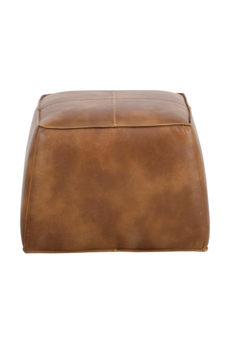 Modern European furniture - Leather Inspired Cube Ottoman - www.oroa.com