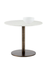Modern European furniture - Round Carrara Marble Bistro Table  - www.oroa.com