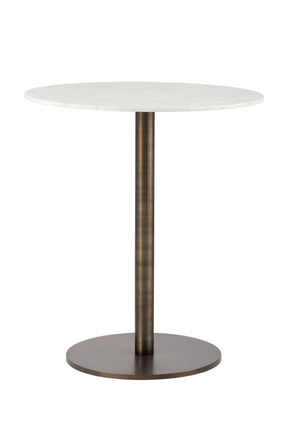 Round White Marble Bar Table by Splendido Enco Dining Table