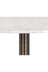 Modern European furniture - White Carrara Marble Counter Table - www.oroa.com