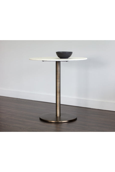 Modern European furniture - White Carrara Marble Counter Table - www.oroa.com