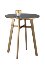 Modern European furniture - Gold Framed Glass Bar Table - www.oroa.com