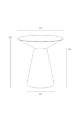 Modern European furniture - Yellow Gold End Table - www.oroa.com