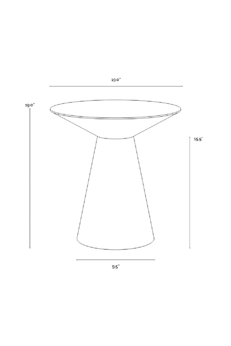 Modern European furniture - Yellow Gold End Table - www.oroa.com