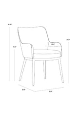 Modern European furniture - Barrel Back Dining Armchair - www.oroa.com
