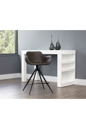Modern European furniture - Metal Base Swivel Counter Stool - www.oroa.com