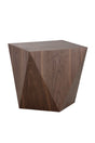 Modern European furniture - Geometrical Walnut End Table - www.oroa.com