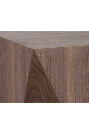   Modern European furniture - Geometrical Walnut End Table - www.oroa.com | Oroa.com