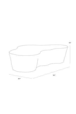 Marble-Look Indoor/Outdoor Coffee Table | Splendido Ava | Oroa.com