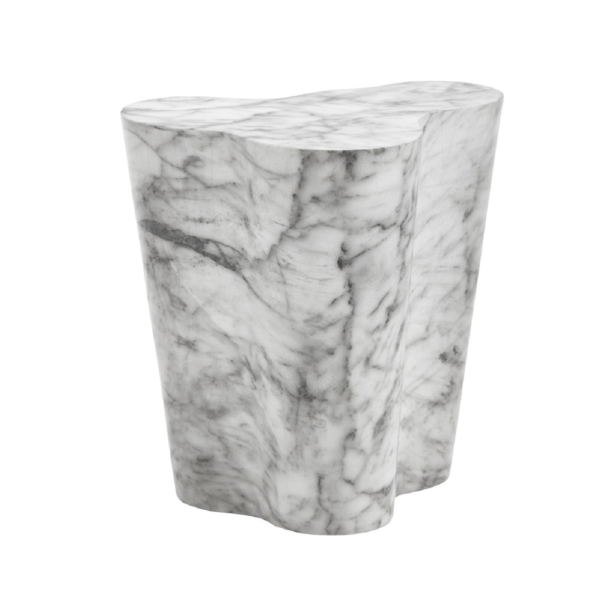 Marble-Look Indoor/Outdoor End Table S | Splendido Ava